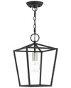 Livex Lighting 1-light Black Convertible Semi Flush Lantern