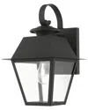 Livex Lighting 1 Light Black Outdoor Wall Lantern In Black