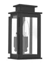 Livex Lighting 1-light Black Outdoor Wall Lantern In Black