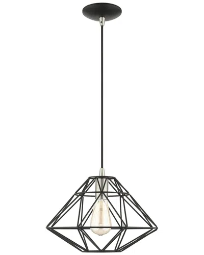 Livex Lighting 1 Light Black Pendant