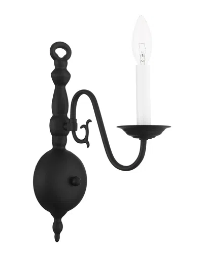 Livex Lighting 1-light Black Sconce