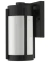 Livex Lighting 1-light Black With Brushed Nickel Candles Outdoor Wall Lantern