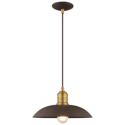 Livex Lighting 1 Light Bronze Mini Pendant