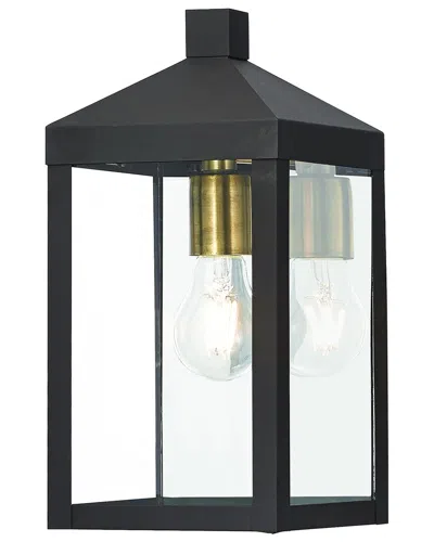 Livex Lighting 1-light Bronze Outdoor Wall Lantern In Multi
