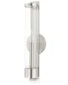 Livex Lighting 1-light Brushed Nickel Ada Single Sconce