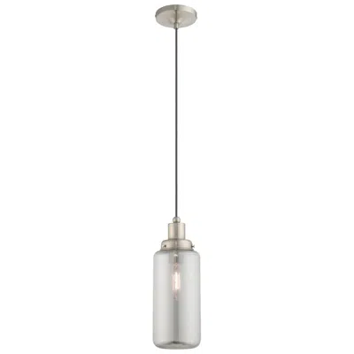 Livex Lighting 1 Light Brushed Nickel Mini Pendant