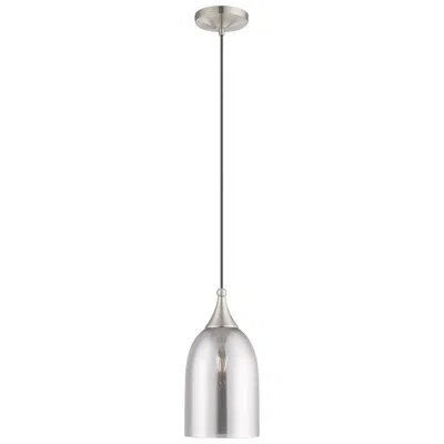 Livex Lighting 1 Light Brushed Nickel Mini Pendant