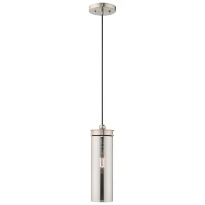 Livex Lighting 1 Light Brushed Nickel Mini Pendant