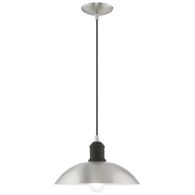 Livex Lighting 1 Light Brushed Nickel Mini Pendant