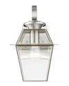 Livex Lighting 1-light Brushed Nickel Outdoor Wall Lantern