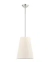 Livex Lighting 1-light Brushed Nickel Pendant In Metallic
