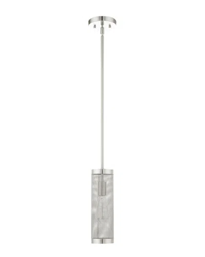 Livex Lighting 1-light Brushed Nickel Pendant In Metallic