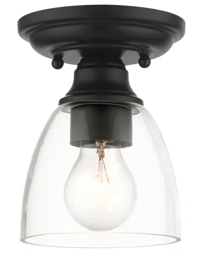Livex Lighting 1-light Flush Mount In Blue