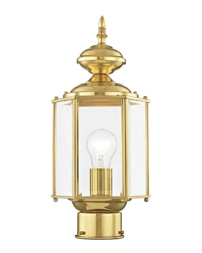 Livex Lighting 1-light Outdoor Post Top Lantern In Gold
