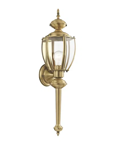 Livex Lighting 1-light Outdoor Wall Lantern In Gold