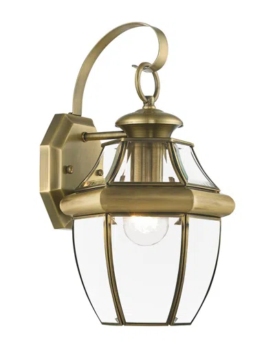 Livex Lighting 1-light Outdoor Wall Lantern In Gold