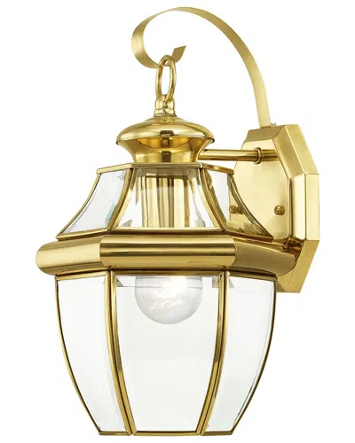 Livex Lighting 1-light Outdoor Wall Lantern In Gold
