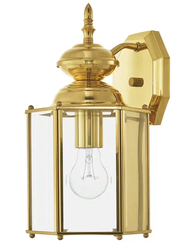 Livex Lighting 1-light Outdoor Wall Lantern In Gold