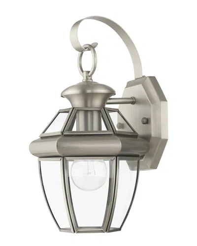 Livex Lighting 1-light Outdoor Wall Lantern In Silver