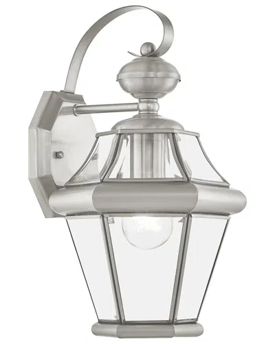 Livex Lighting 1-light Outdoor Wall Lantern In Silver
