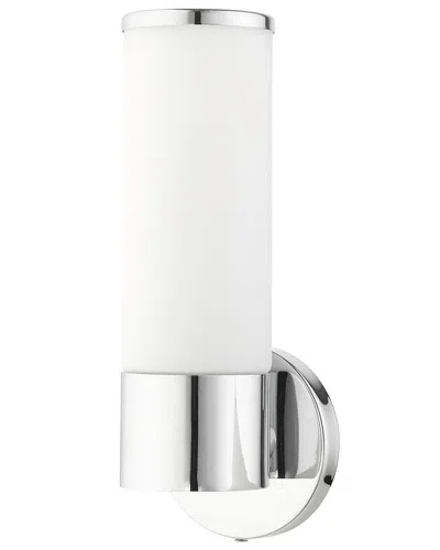 Livex Lighting 1 Light Polished Chrome Ada Single Sconce In Silver