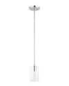 Livex Lighting 1-light Polished Chrome Pendant In Metallic