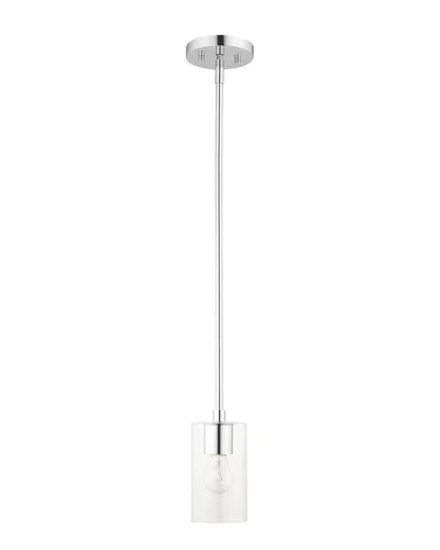Livex Lighting 1-light Polished Chrome Pendant In Metallic