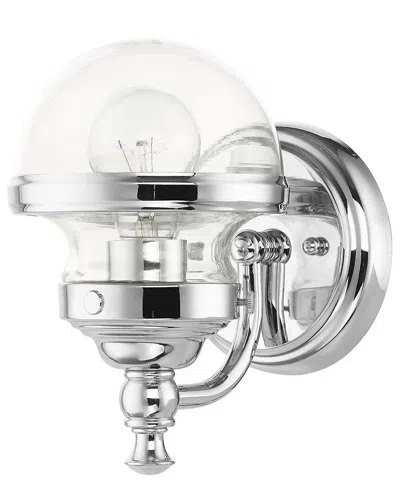 Livex Lighting 1-light Polished Chrome Vanity Sconce In Metallic