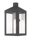 Livex Lighting 1-light Scandinavian Gray Outdoor Wall Lantern In Gray
