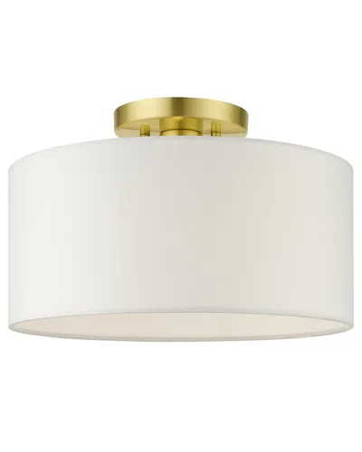Livex Lighting 1-light Semi Flush In Black