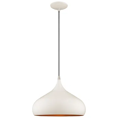 Livex Lighting 1 Light Shiny White Mini Pendant