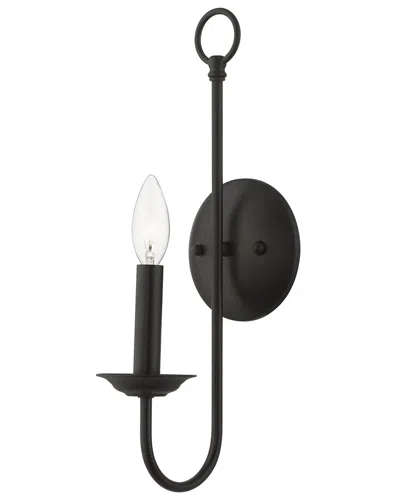Livex Lighting 1-light Single Sconce In Black