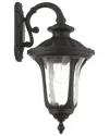 Livex Lighting 1 Light Textured Black Medium Down Outdoor Wall Lantern In Black