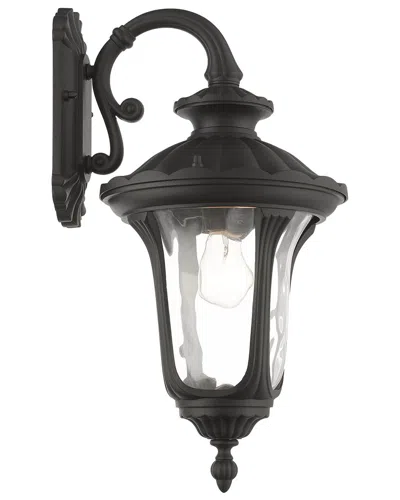 Livex Lighting 1 Light Textured Black Medium Down Outdoor Wall Lantern