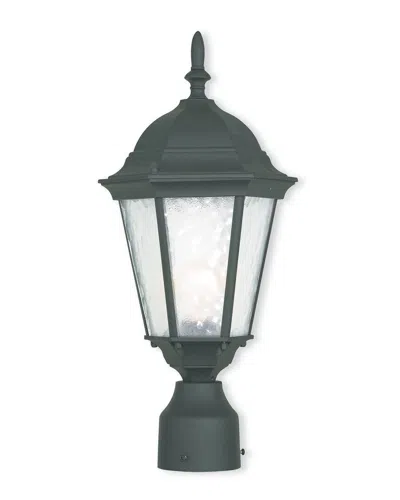 LIVEX LIGHTING LIVEX LIGHTING 1-LIGHT TEXTURED OUTDOOR POST TOP LANTERN