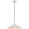 Livex Lighting 1 Light White Mini Pendant In White