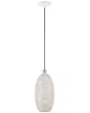 Livex Lighting 1-light White With Brushed Nickel Accents Pendant