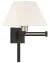 Livex Lighting 1 Lt Black Swing Arm Wall Lamp