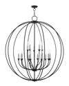 Livex Lighting 10 5-light Black With Brushed Nickel Accents Chandelier