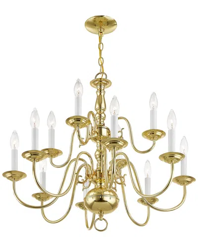 Livex Lighting 12-light Chandelier In Gold