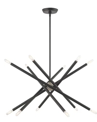 Livex Lighting 12-light Scandinavian Gray Pendant Lantern