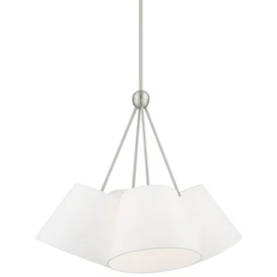 Livex Lighting Prato 25" Wide Brushed Nickel 4-light Pendant Light