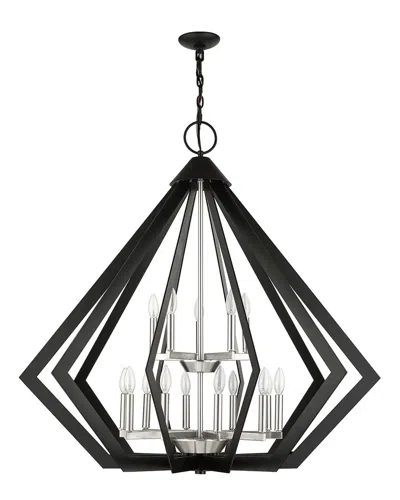 Livex Lighting 15-light Black Foyer Chandelier