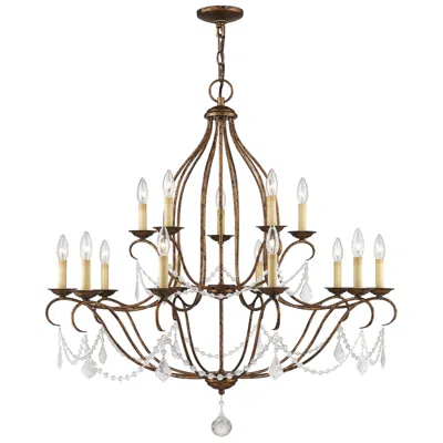 Livex Lighting 15 Light Venetian Golden Bronze Chandelier