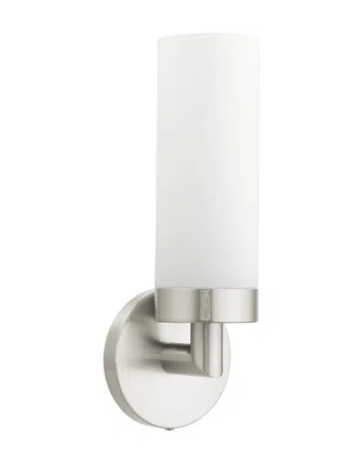 Livex Lighting 1-light Ada Single Sconce In Silver