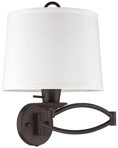 Livex Lighting 1-light Bronze Swing Arm Wall Lamp