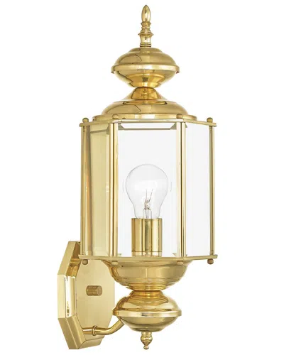 Livex Lighting 1-light Outdoor Wall Lantern In Gold