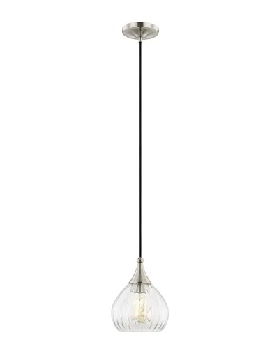 Livex Lighting 1-light Single Pendant In Silver