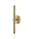 Livex Lighting 2 Light Antique Brass Ada Sconce In Gold