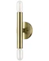 Livex Lighting 2 Light Antique Brass Ada Wall Sconce